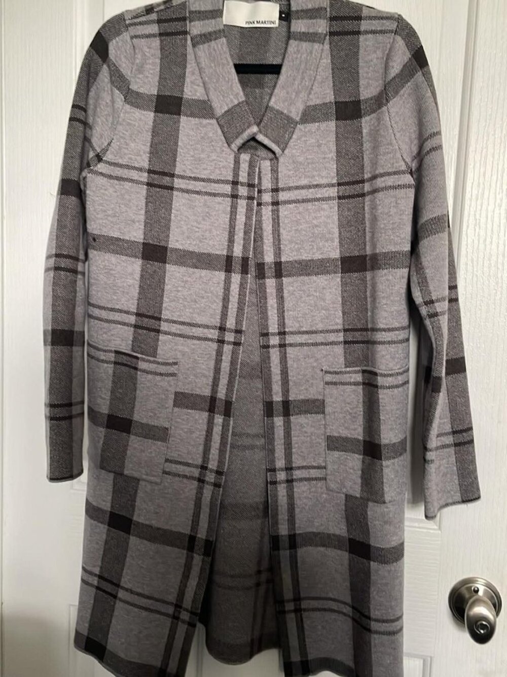 Grey Pink Martini Cardigan